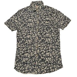 Faherty Blue and White Casual Button Down Shirt